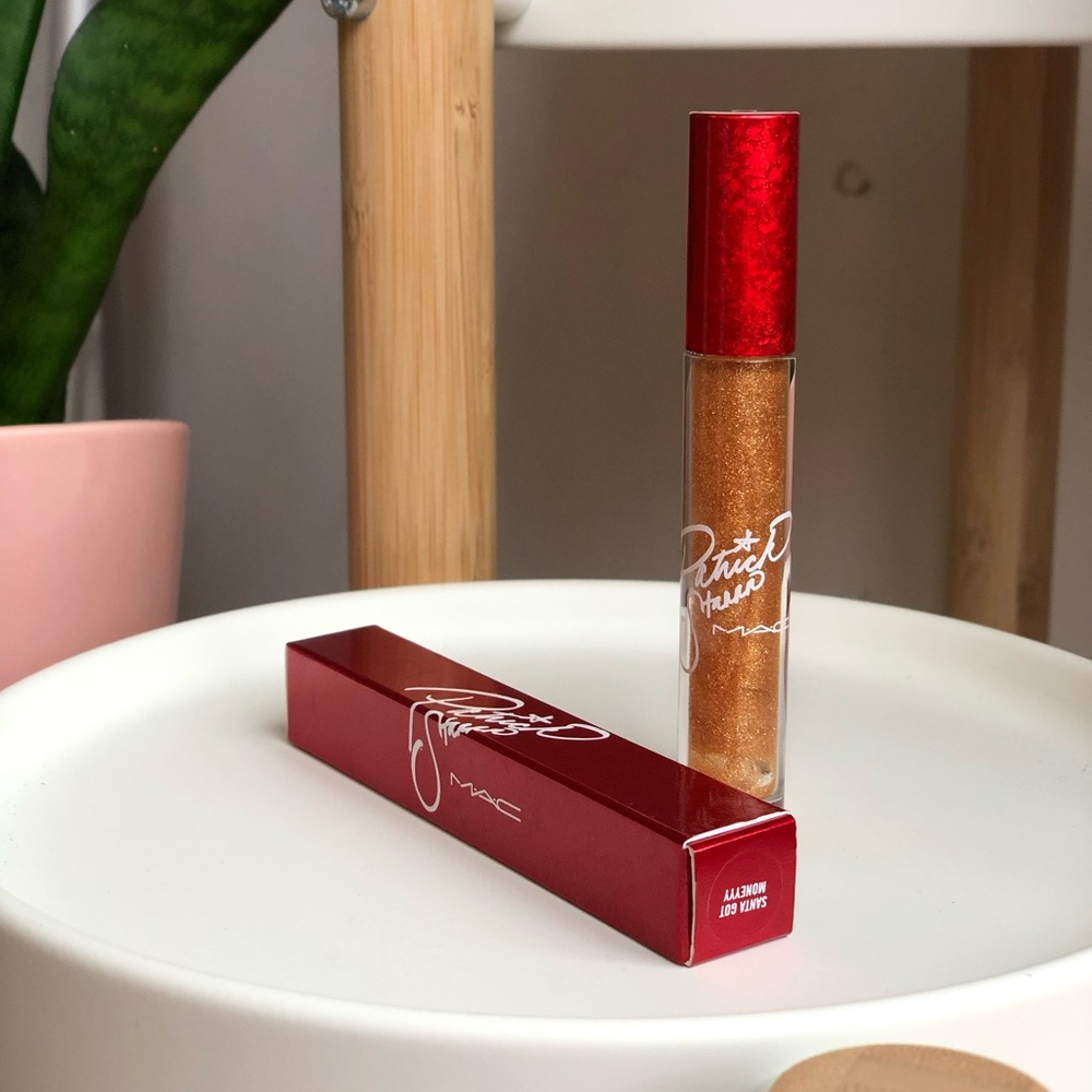 🌷SOLD🌷 Patrick Starr x MAC gold lipgloss - Santa Got Money